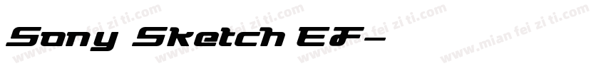 Sony Sketch EF字体转换